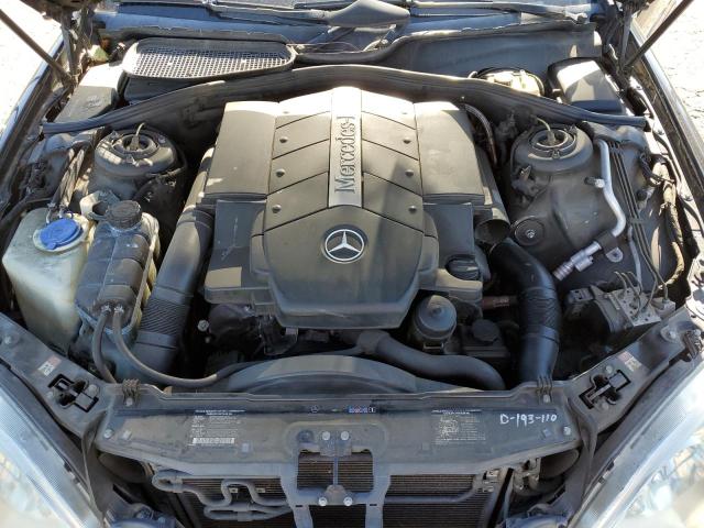 WDBNG75J13A368485 - 2003 MERCEDES-BENZ S 500 BLACK photo 11