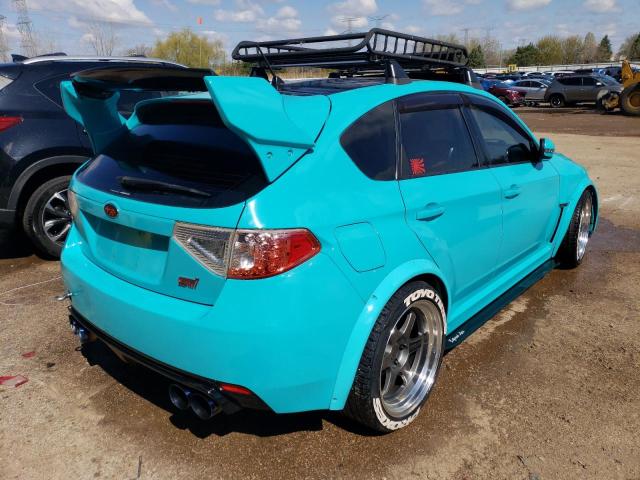 JF1GR89638L831213 - 2008 SUBARU IMPREZA WRX STI TURQUOISE photo 4