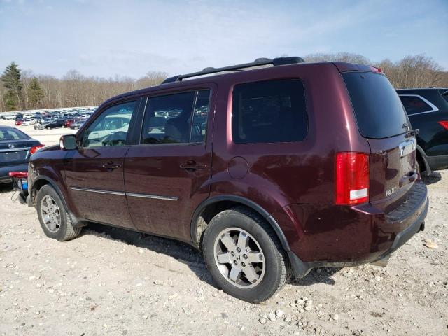 5FNYF48919B025810 - 2009 HONDA PILOT TOURING BURGUNDY photo 2