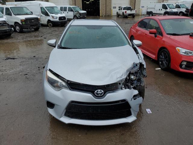 2T1BURHEXFC457916 - 2015 TOYOTA COROLLA L SILVER photo 5