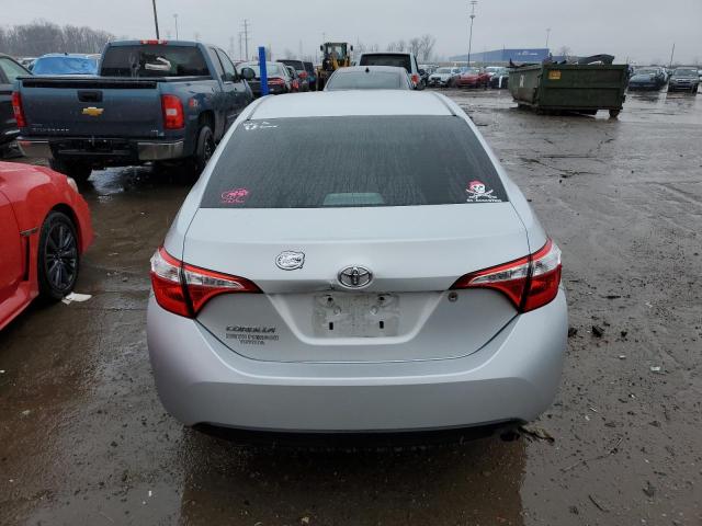 2T1BURHEXFC457916 - 2015 TOYOTA COROLLA L SILVER photo 6