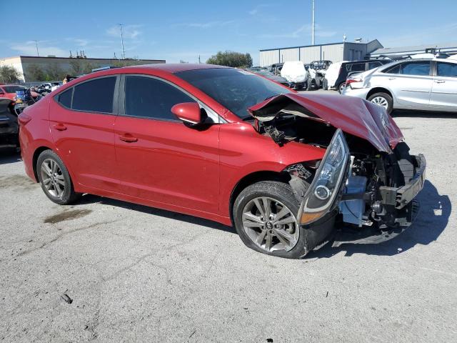 KMHD84LF1HU141628 - 2017 HYUNDAI ELANTRA SE RED photo 4