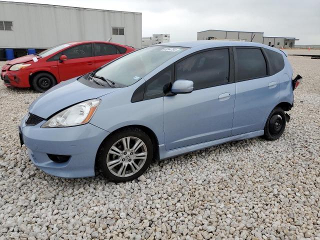 JHMGE884X9C001012 - 2009 HONDA FIT SPORT BLUE photo 1