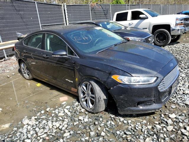 3FA6P0RU6FR206000 - 2015 FORD FUSION TITANIUM HEV BLACK photo 4