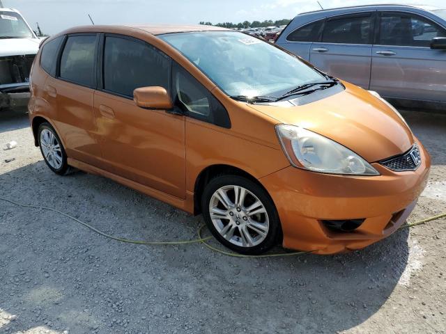 JHMGE88439S074079 - 2009 HONDA FIT SPORT ORANGE photo 4