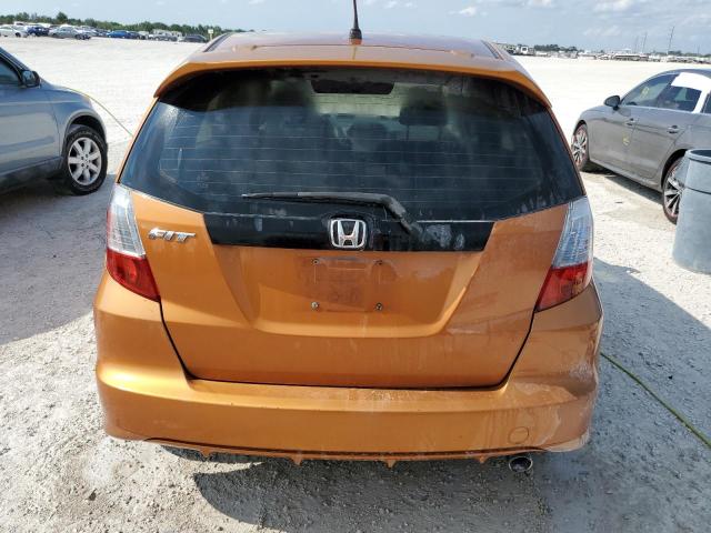 JHMGE88439S074079 - 2009 HONDA FIT SPORT ORANGE photo 6