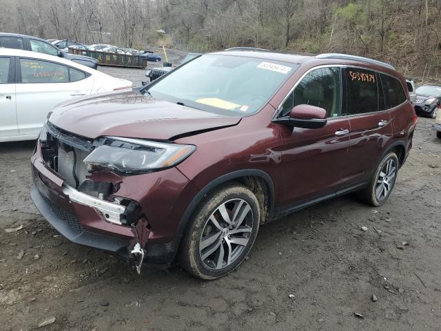 5FNYF6H99JB019348 - 2018 HONDA PILOT TOURING MAROON photo 1