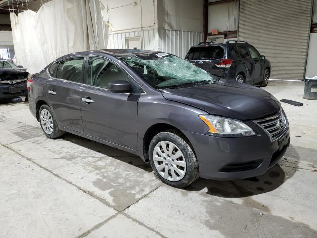 3N1AB7AP0EL684175 - 2014 NISSAN SENTRA S GRAY photo 4