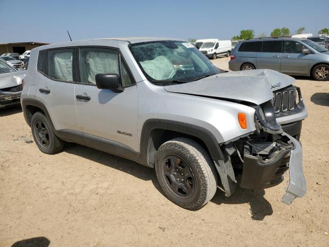 ZACCJBAB5JPJ37109 - 2018 JEEP RENEGADE SPORT ვერცხლისფერი ფოტო 4