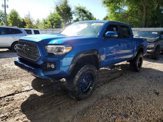 5TFCZ5AN6HX108703 - 2017 TOYOTA TACOMA DOUBLE CAB BLUE photo 1