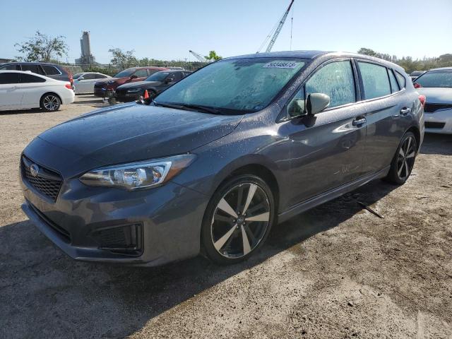 4S3GTAM63K3757700 - 2019 SUBARU IMPREZA SPORT GRAY photo 1