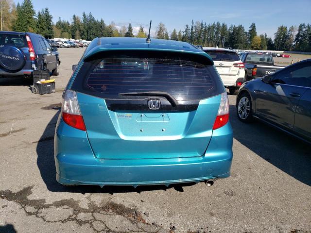 JHMGE8H51DC019190 - 2013 HONDA FIT SPORT TURQUOISE photo 6