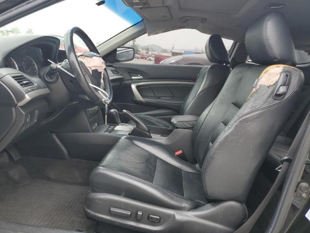 1HGCS12838A011887 - 2008 HONDA ACCORD EXL BLACK photo 7