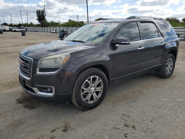 1GKKRSKD6FJ222236 - 2015 GMC ACADIA SLT-2 GRAY photo 1