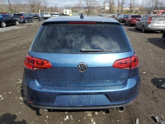 3VW217AU8FM034707 - 2015 VOLKSWAGEN GOLF BLUE photo 6