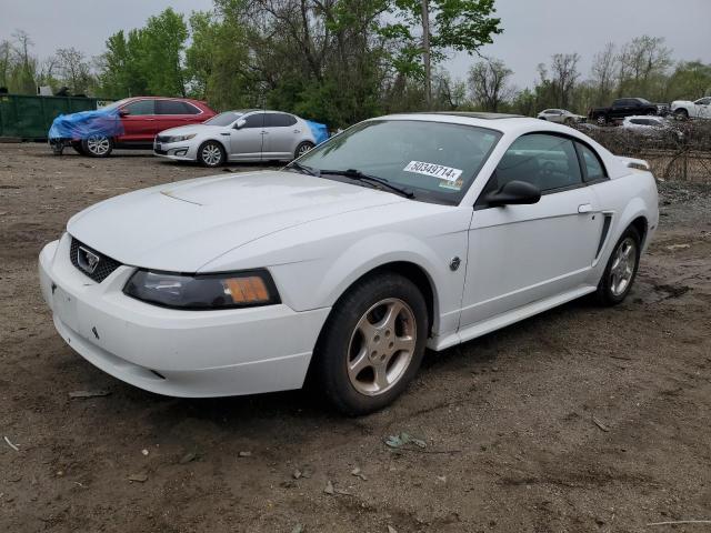 1FAFP40444F100465 - 2004 FORD MUSTANG WHITE photo 1