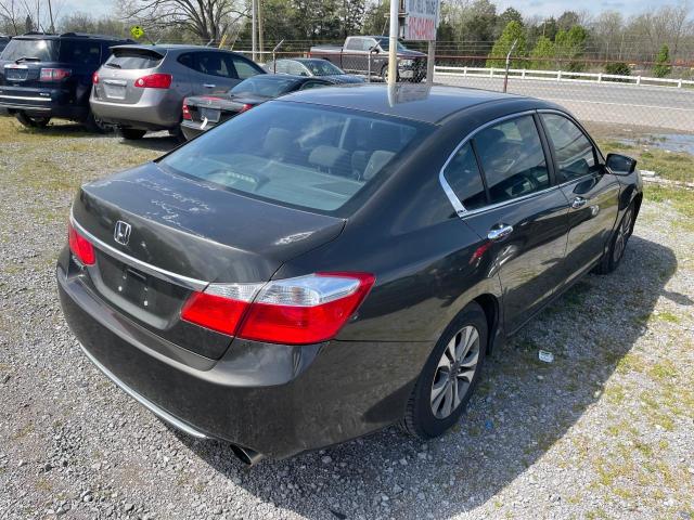 1HGCR2F34DA269572 - 2013 HONDA ACCORD LX GRAY photo 4