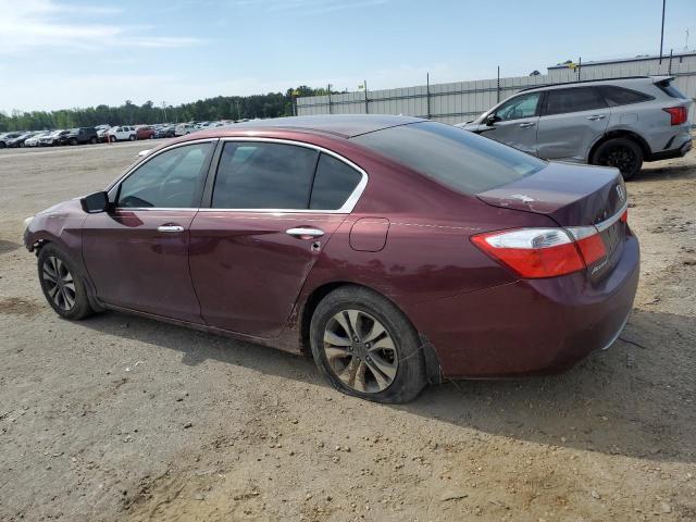 1HGCR2F3XEA039441 - 2014 HONDA ACCORD LX BURGUNDY photo 2