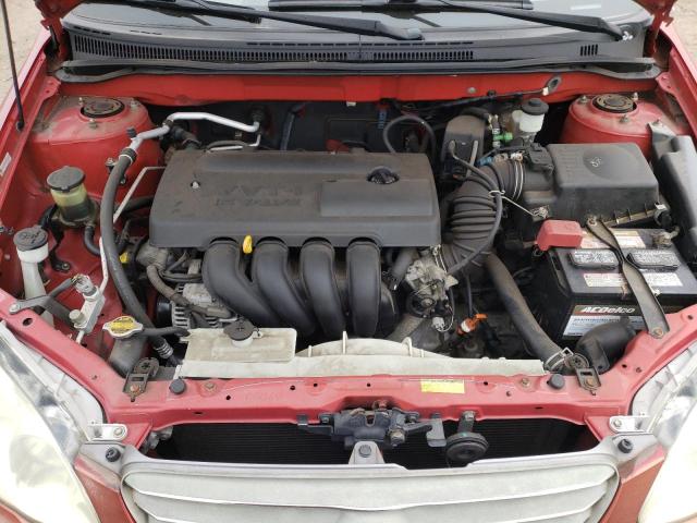 2T1BR32E93C037857 - 2003 TOYOTA COROLLA CE RED photo 11