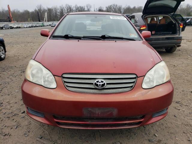 2T1BR32E93C037857 - 2003 TOYOTA COROLLA CE RED photo 5