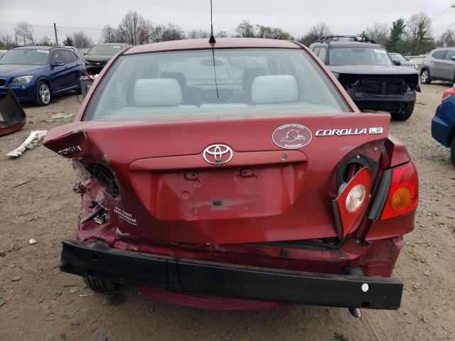 2T1BR32E93C037857 - 2003 TOYOTA COROLLA CE RED photo 6