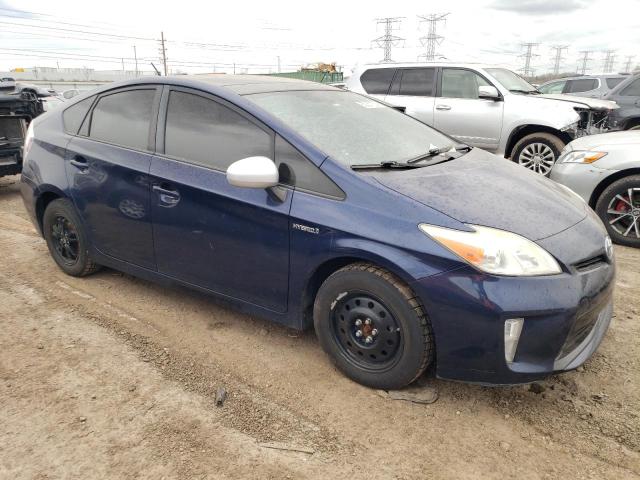 JTDKN3DU1D1725244 - 2013 TOYOTA PRIUS BLUE photo 4