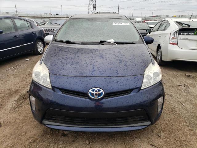 JTDKN3DU1D1725244 - 2013 TOYOTA PRIUS BLUE photo 5