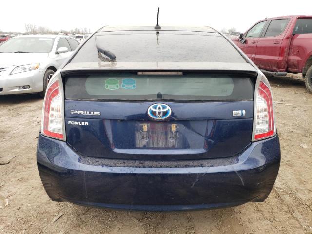 JTDKN3DU1D1725244 - 2013 TOYOTA PRIUS BLUE photo 6