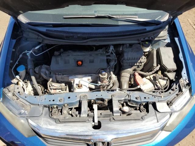 2HGFB2F5XCH583763 - 2012 HONDA CIVIC LX BLUE photo 11