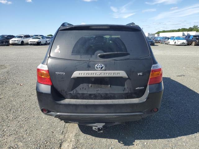 JTEES41A182010739 - 2008 TOYOTA HIGHLANDER BLACK photo 6