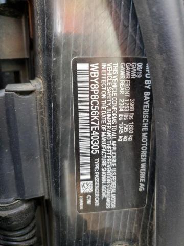 WBY8P8C56K7E40305 - 2019 BMW I3 S REX BLACK photo 12