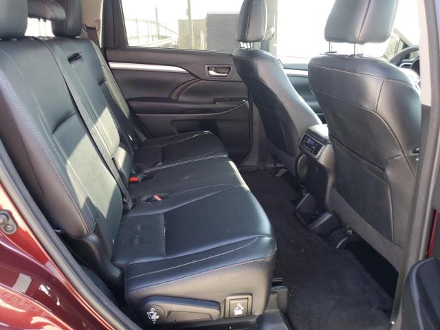 5TDKKRFH9GS175326 - 2016 TOYOTA HIGHLANDER XLE 勃艮第红 照片 10