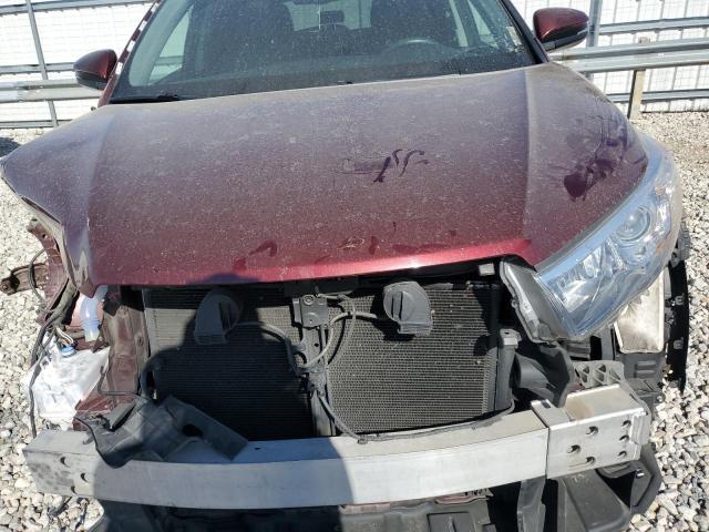 5TDKKRFH9GS175326 - 2016 TOYOTA HIGHLANDER XLE 勃艮第红 照片 11