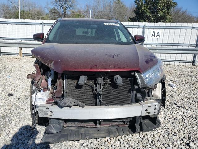 5TDKKRFH9GS175326 - 2016 TOYOTA HIGHLANDER XLE 勃艮第红 照片 5