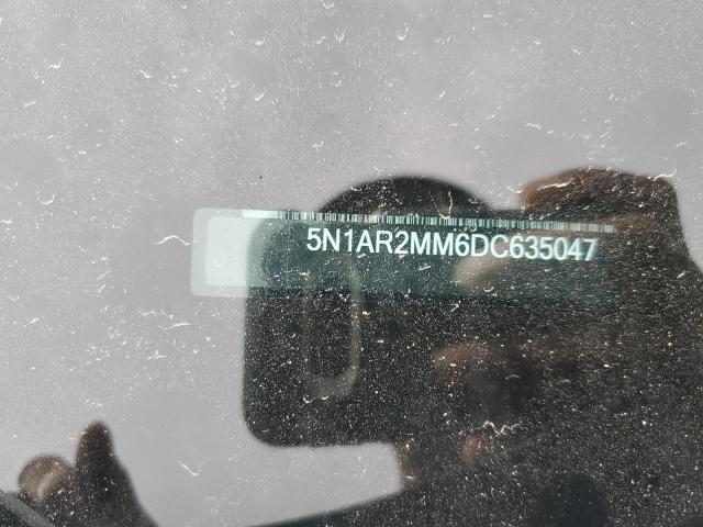 5N1AR2MM6DC635047 - 2013 NISSAN PATHFINDER S შავი ფოტო 14