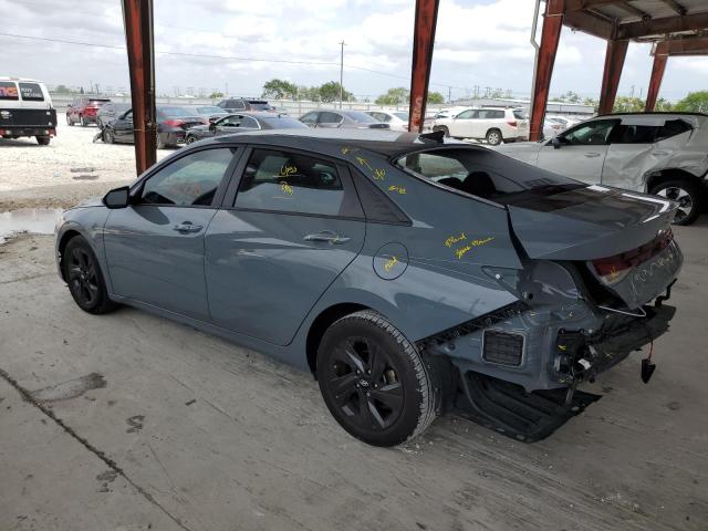 KMHLS4AG3MU096162 - 2021 HYUNDAI ELANTRA SEL GRAY photo 2