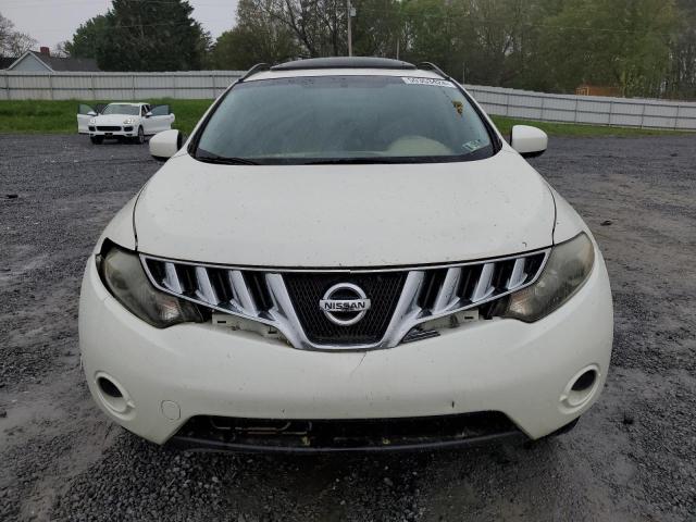 JN8AZ18W49W130239 - 2009 NISSAN MURANO S WHITE photo 5