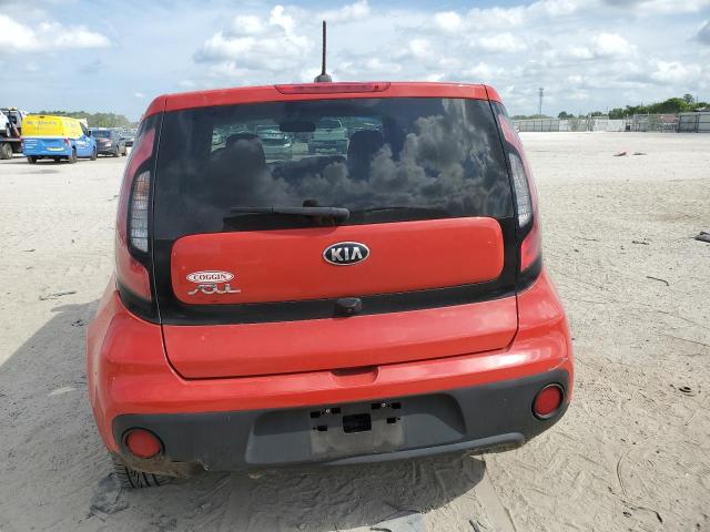 KNDJN2A26K7682197 - 2019 KIA SOUL RED photo 6