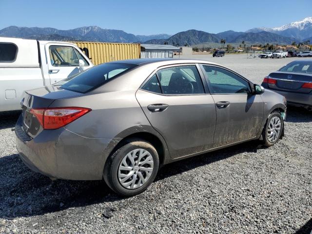 2T1BURHE5KC126669 - 2019 TOYOTA COROLLA L BROWN photo 3