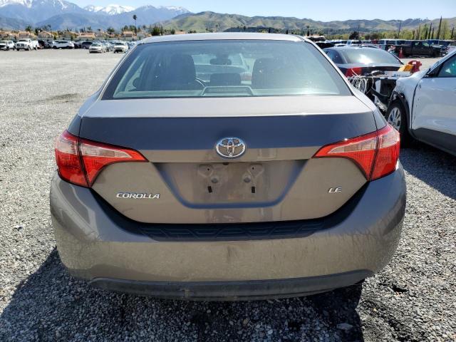 2T1BURHE5KC126669 - 2019 TOYOTA COROLLA L BROWN photo 6