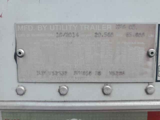 1UYVS2532FM401020 - 2015 UTILITY REEFER WHITE photo 10