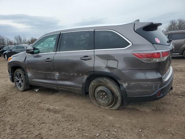 5TDJKRFH5GS251801 - 2016 TOYOTA HIGHLANDER XLE CHARCOAL photo 2