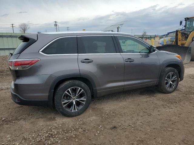 5TDJKRFH5GS251801 - 2016 TOYOTA HIGHLANDER XLE CHARCOAL photo 3