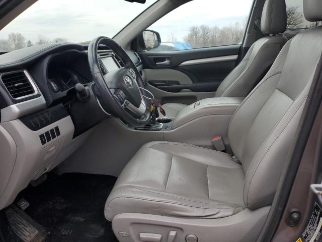 5TDJKRFH5GS251801 - 2016 TOYOTA HIGHLANDER XLE CHARCOAL photo 7