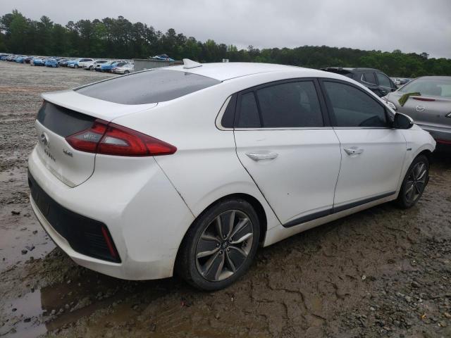 KMHC05LC6JU074187 - 2018 HYUNDAI IONIQ LIMITED WHITE photo 3