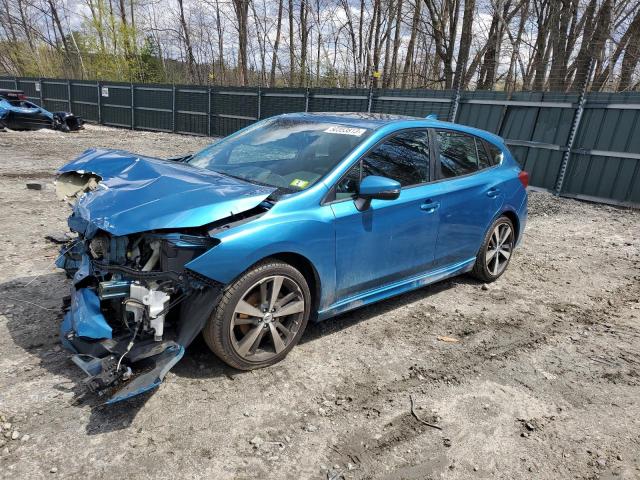 4S3GTAL60H3717598 - 2017 SUBARU IMPREZA SPORT BLUE photo 1