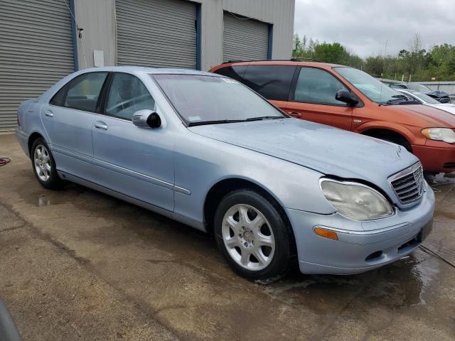 WDBNG75J82A253042 - 2002 MERCEDES-BENZ S 500 BLUE photo 4