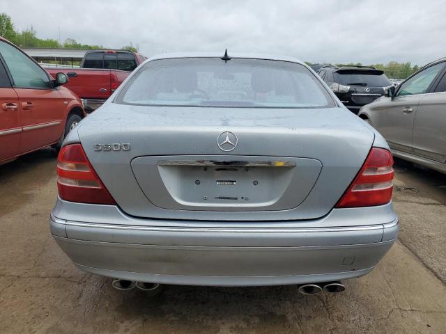 WDBNG75J82A253042 - 2002 MERCEDES-BENZ S 500 BLUE photo 6