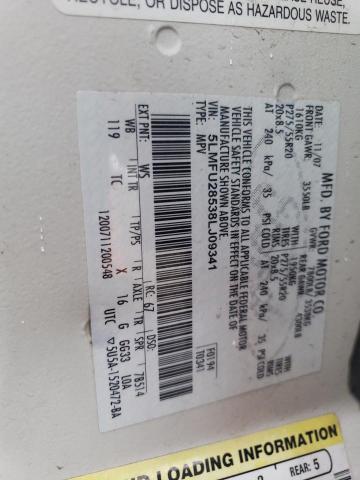 5LMFU28538LJ09341 - 2008 LINCOLN NAVIGATOR 白色 照片 12