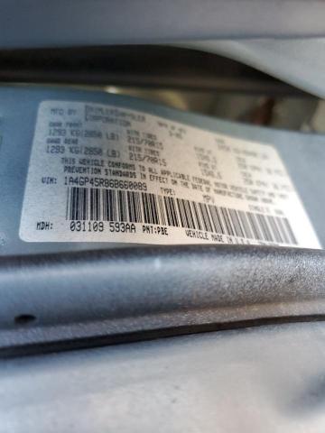 1A4GP45R86B660089 - 2006 CHRYSLER TOWN & COU 青绿色 照片 12